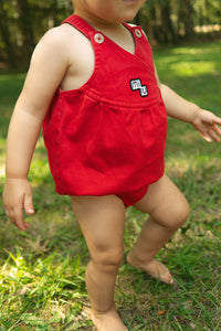 Crew Raine Romper - Red