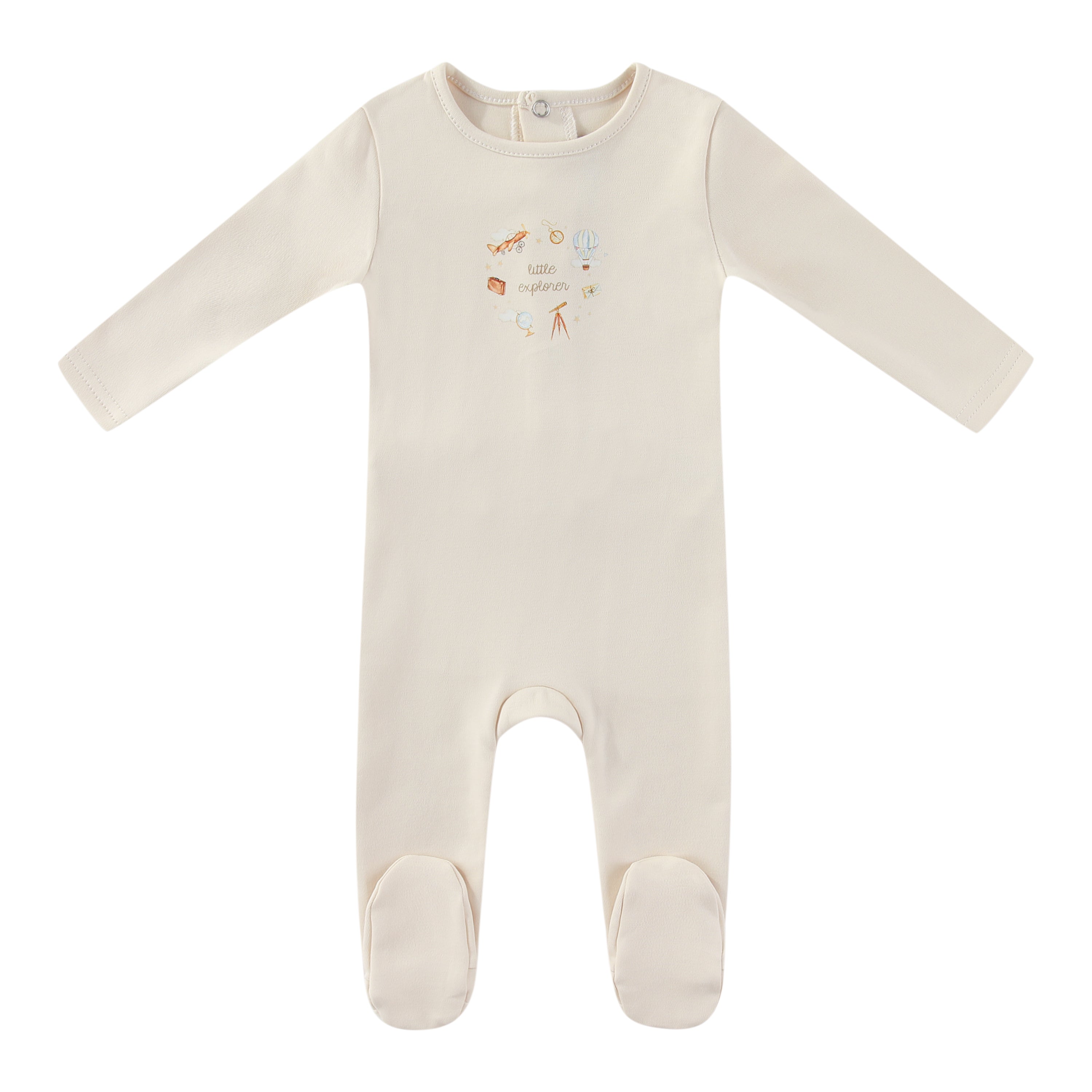Minilabel Little Explorer Footie - Ivory Boys