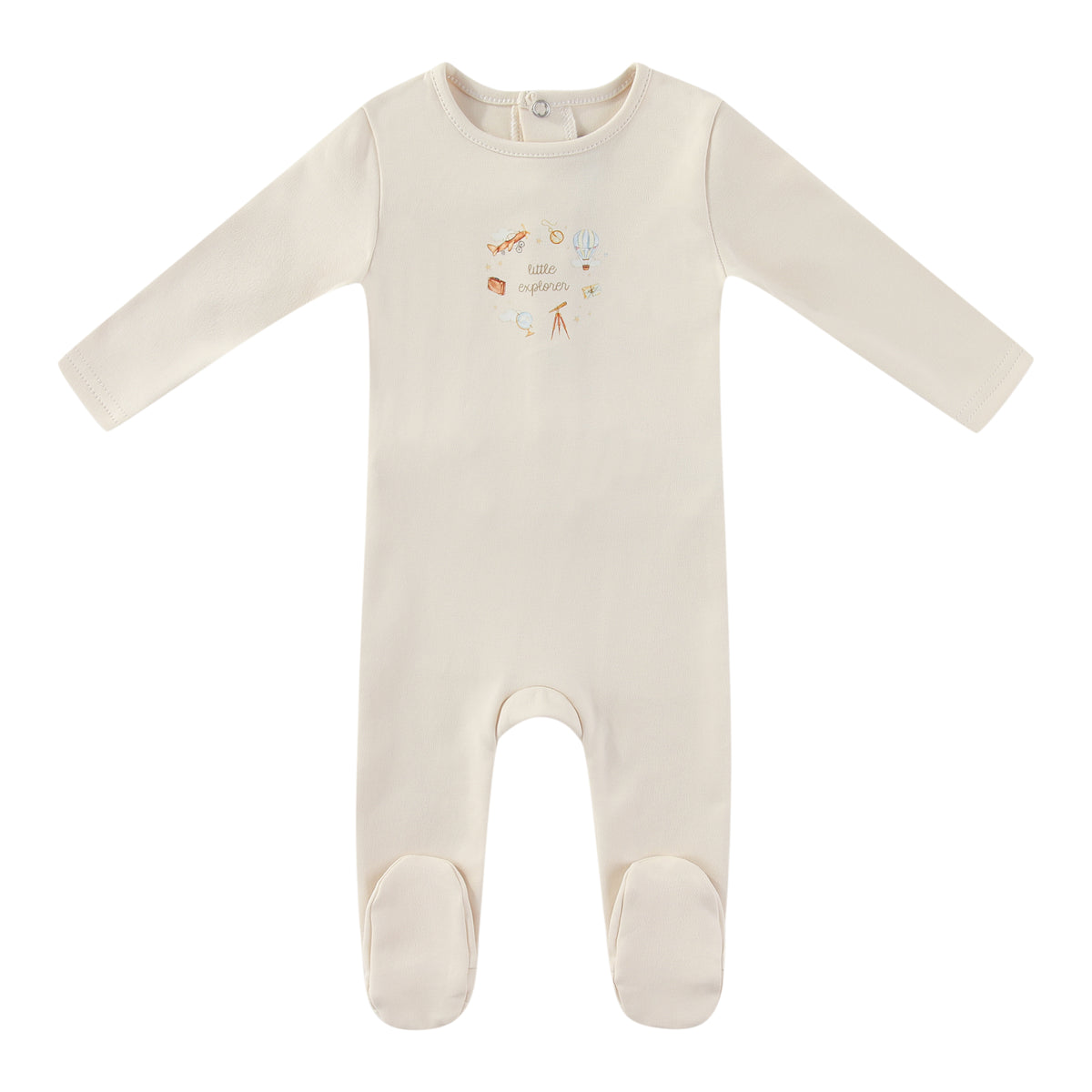 Minilabel Little Explorer Footie - Ivory Boys