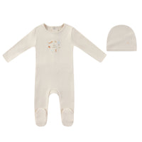 Minilabel Little Explorer Footie & Hat - Ivory Boys