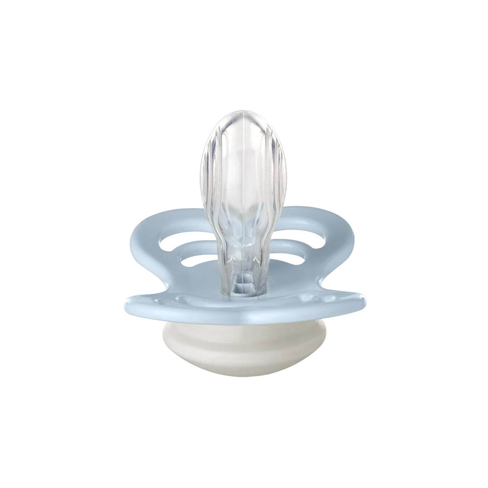 Bibs GLOW Supreme Pacifier - Baby Blue