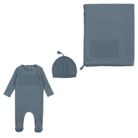 Bee & Dee Chunky Yarn Accent Layette Set