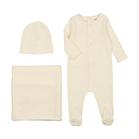 Mema Knits Three Stitch Layette set