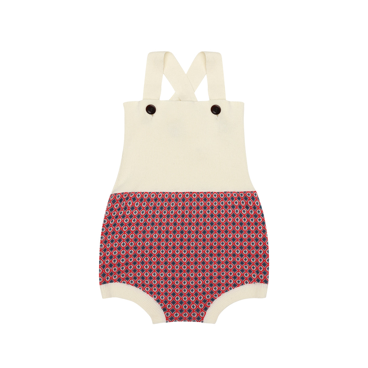 FUB Red Diamond Print Romper