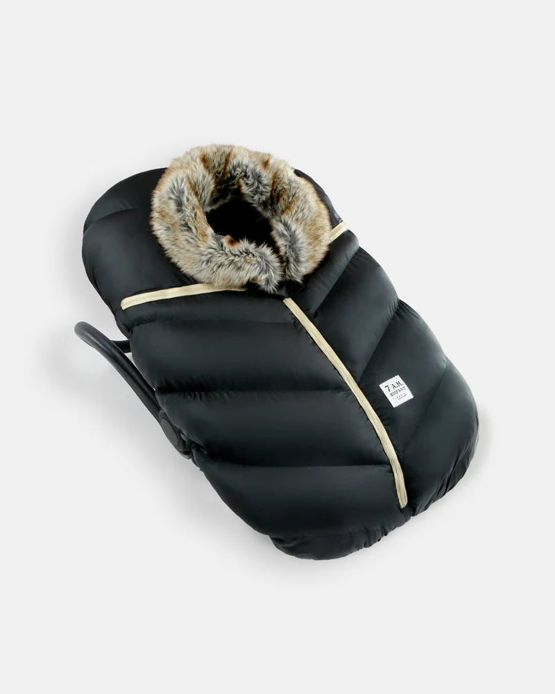 7 am Cocoon - Black Faux Fur