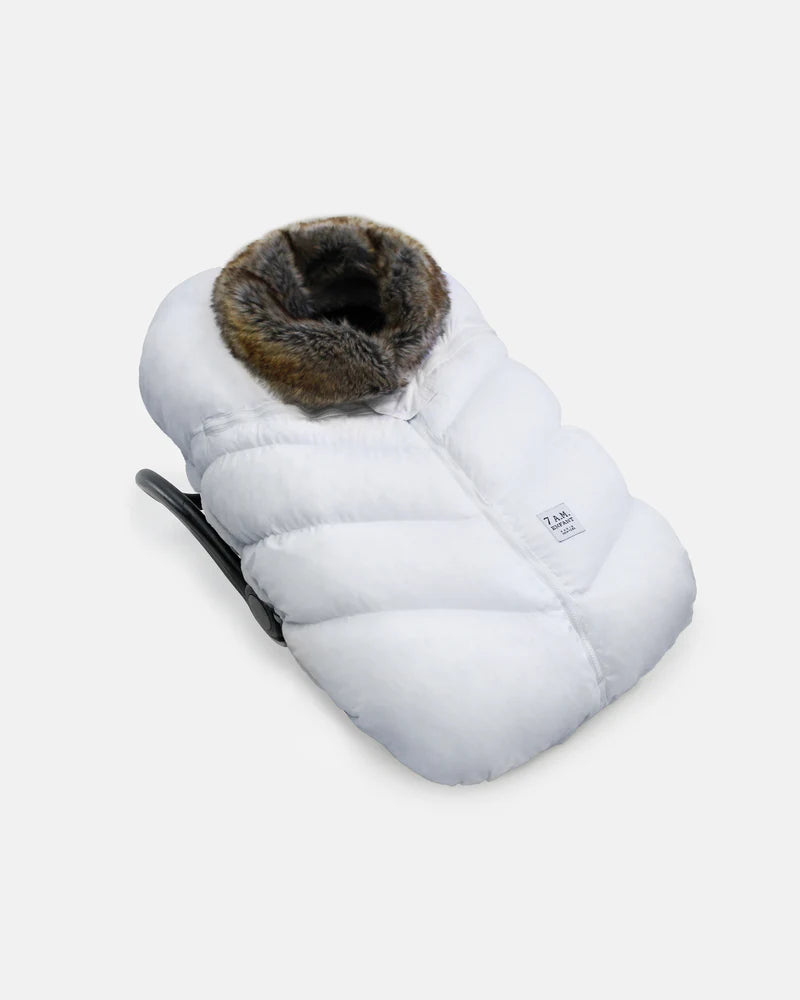 7 am Cocoon - White Faux Fur