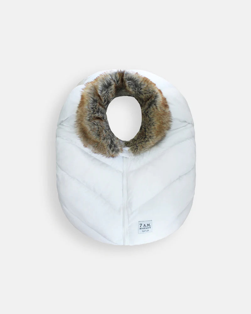 7 am Cocoon - White Faux Fur