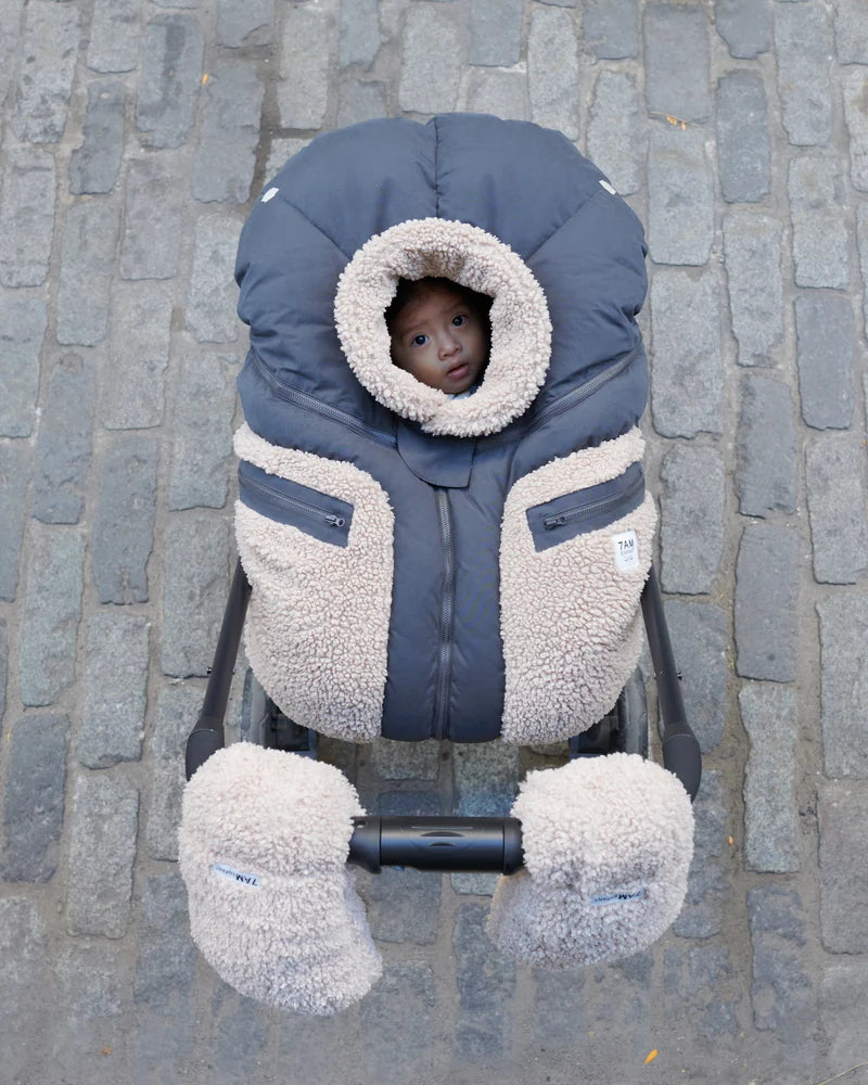 7 am Cocoon - Applique Oatmeal
