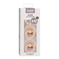 Bibs Pacifiers Try-it Colour 3 PACK - Blush