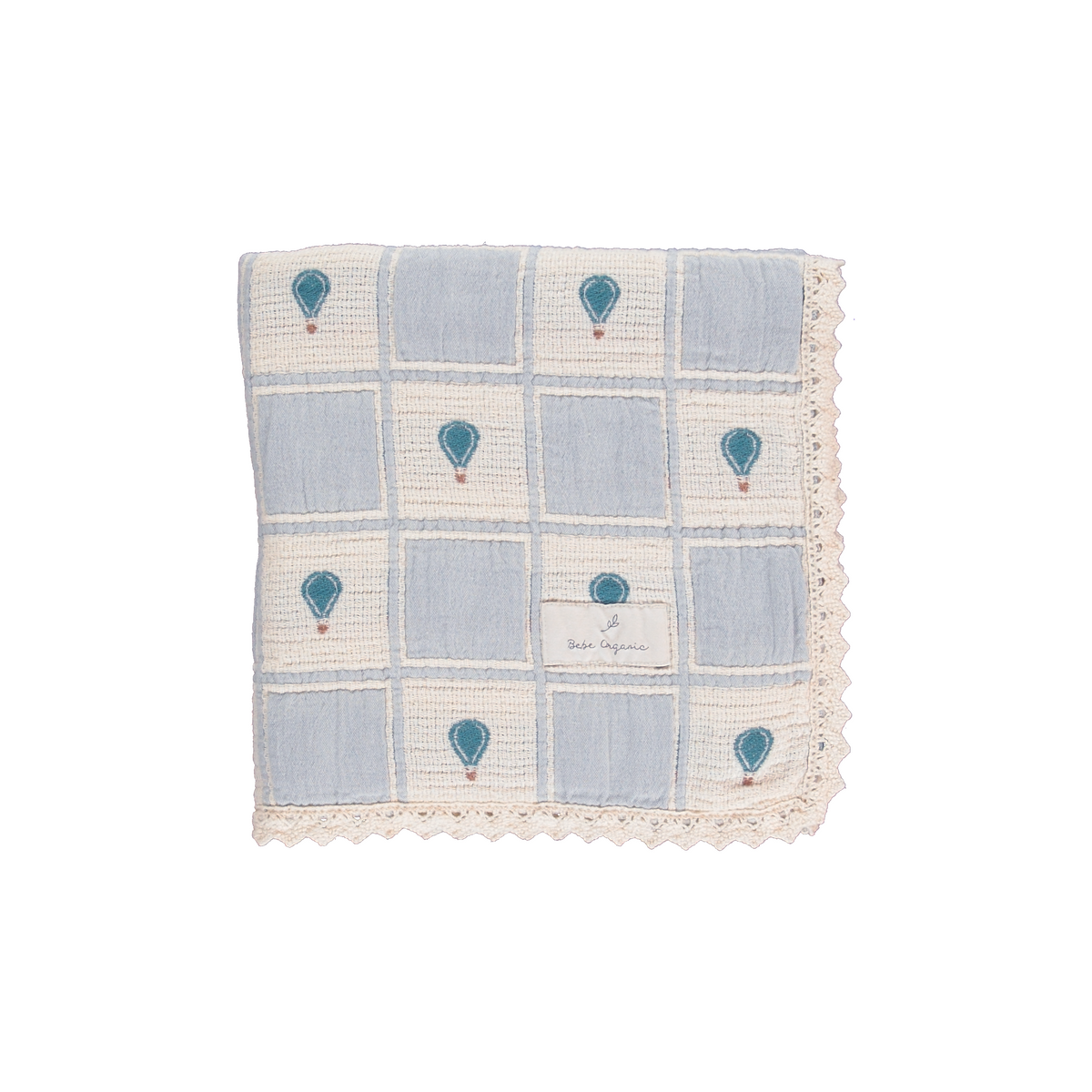 Bebe Organic Balloon Blanket - Blue