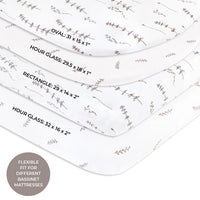 Elys & Co Forest Grey Leaf 2 Pack Sheets Set