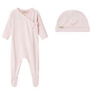 Marmar Rubetta Picot Edge Footie & Beanie- Rosa