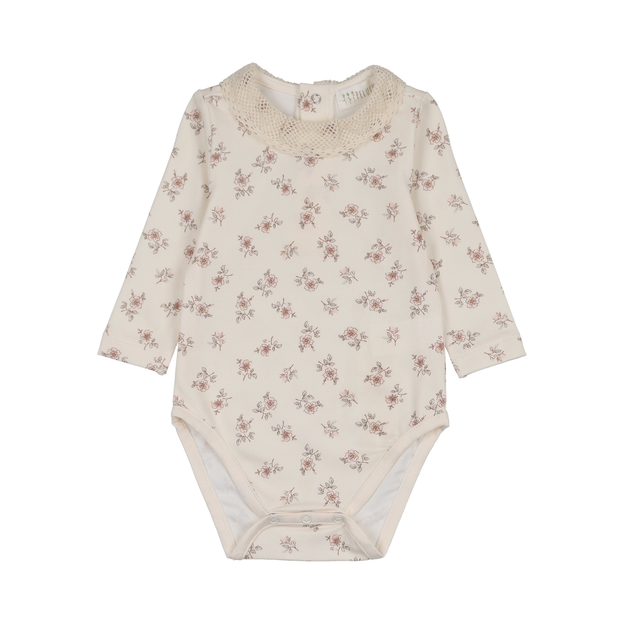 Peluche Blossom Bodysuit with Collar - Rose