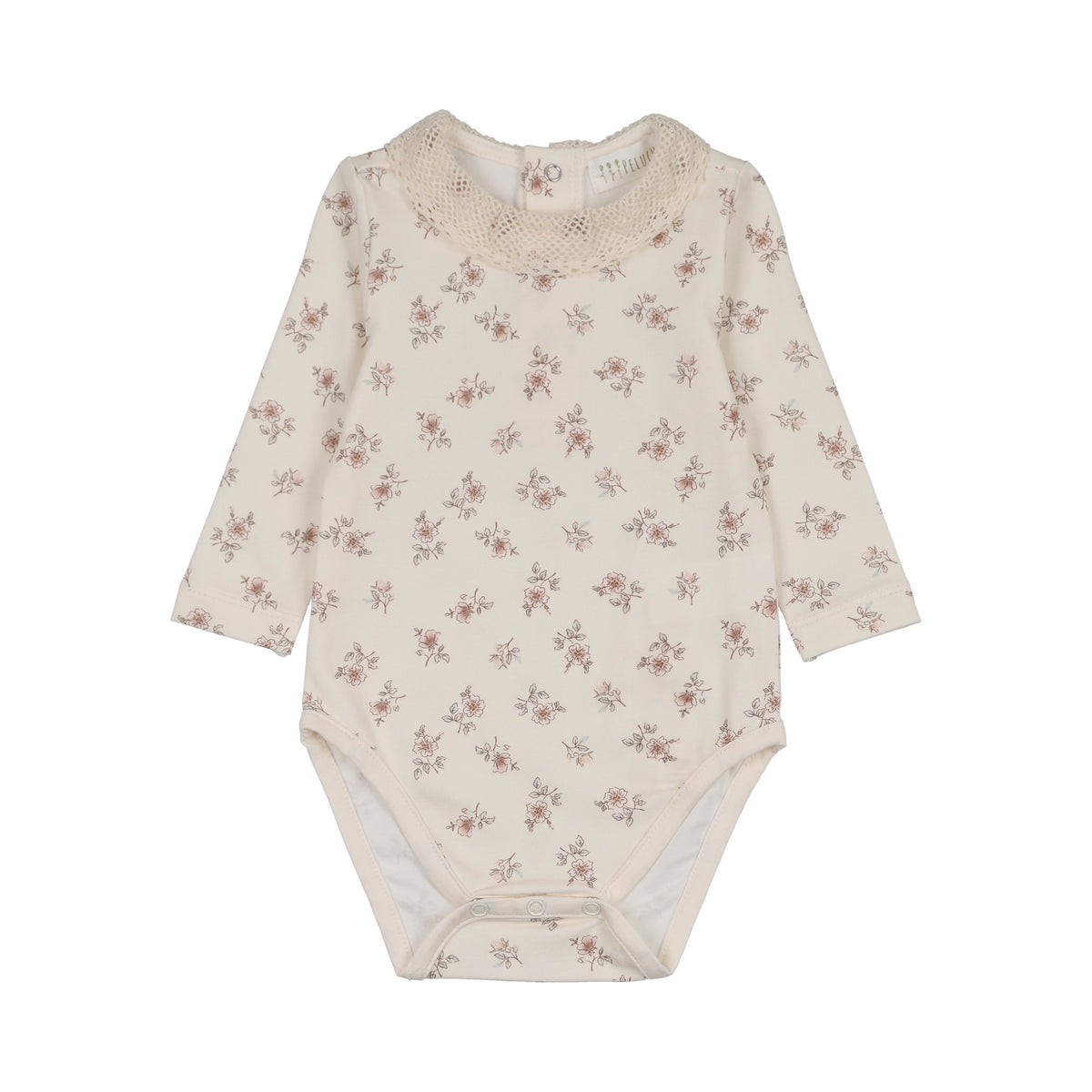 Peluche Blossom Bodysuit with Collar - Rose