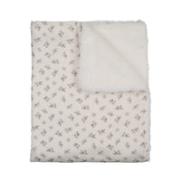Peluche Blossom Lux Fur Blanket - Powder