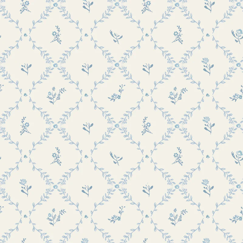 Little Threads Blue Lattice Muslin Swaddle