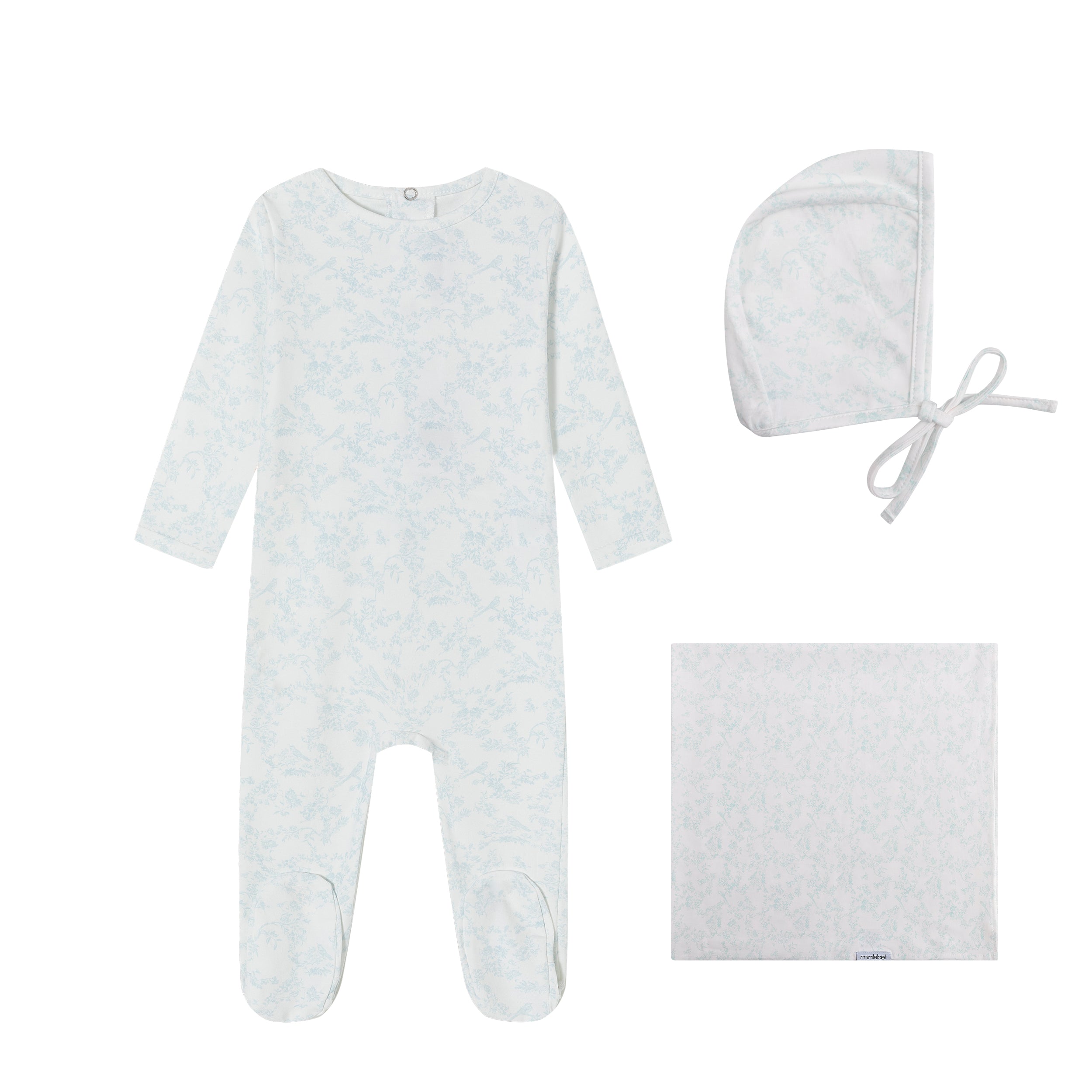 Minilabel Toile Layette Set - Blue Bird