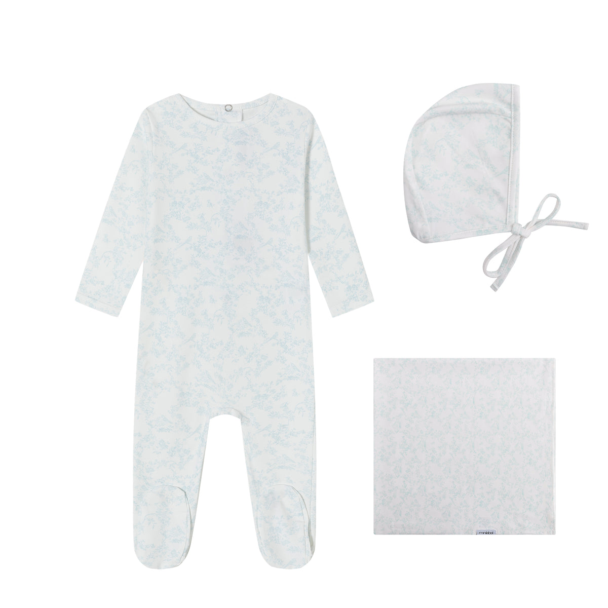 Minilabel Toile Layette Set - Blue Bird