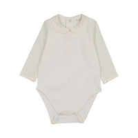 Peluche Bodysuit with Shirtsleeve/Button