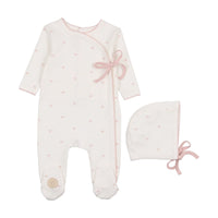 Mon Tresor Bow Wrap Footie & Hat