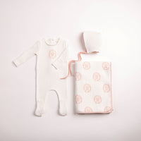 Bee & Dee Butterfly Motif Layette Set - Chalk White Girls