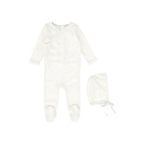 Bebe Jolee Dot Footie & Bonnet