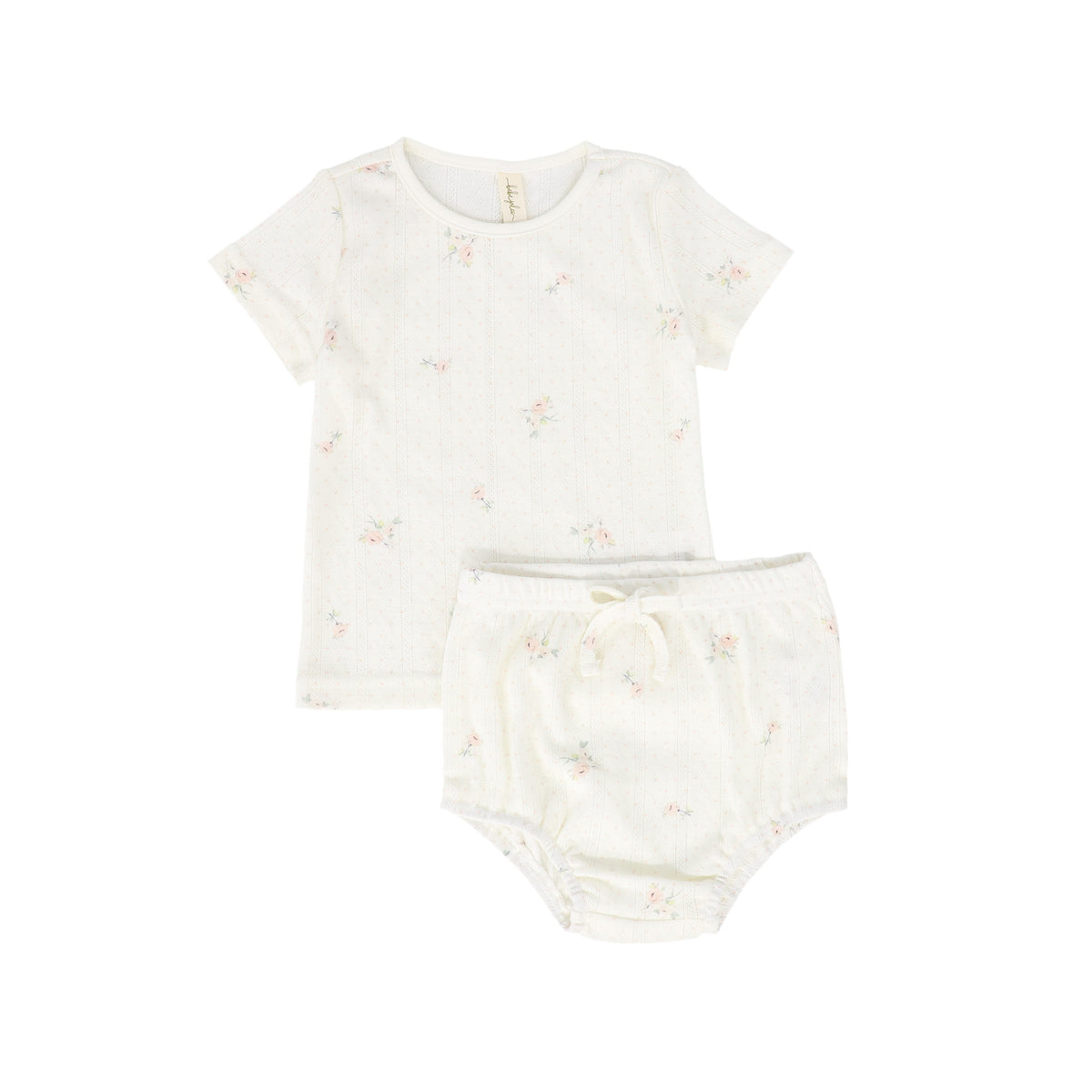 Bebe Jolee Floral Dot Top & Bloomers Set