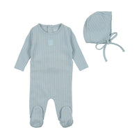 Bee & Dee Classic Pointelle Collection Footie with Bonnet AW23