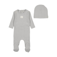 Bee & Dee Pointelle Carriage Footie & Beanie