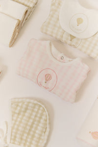 Kipp Ciel Enfant Gingham Footie - Pink