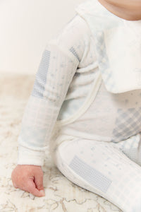 Kipp Patchwork Footie - Blue