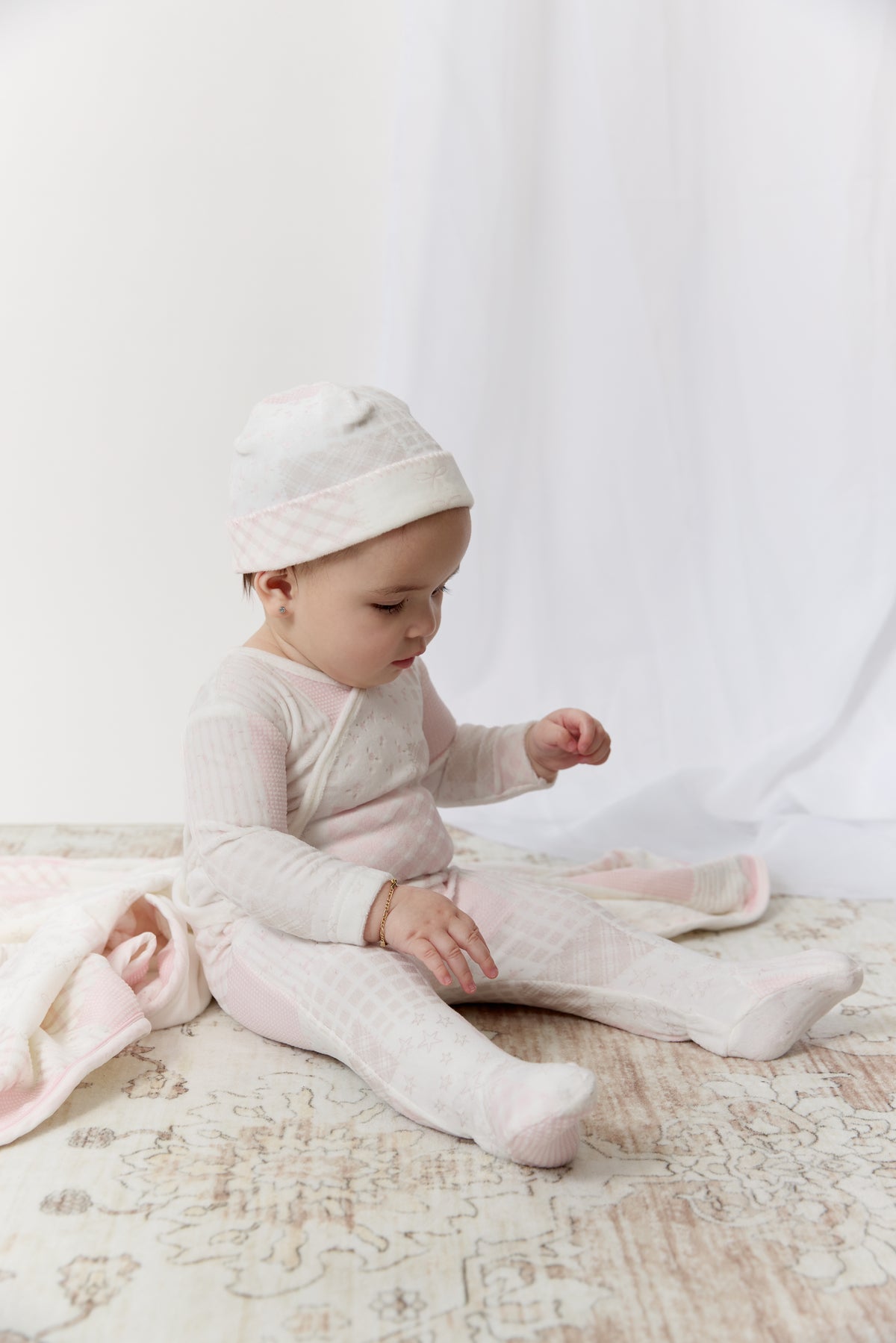 Kipp Patchwork Footie - Pink
