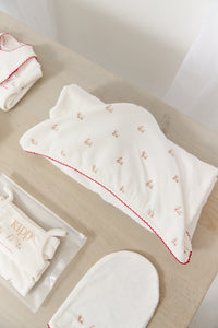 Kipp Petits Amis Towel + Mitt - Red