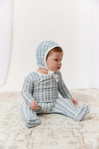 Kipp Ciel Enfant Gingham Footie - Blue