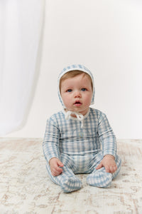 Kipp Ciel Enfant Gingham Footie - Blue