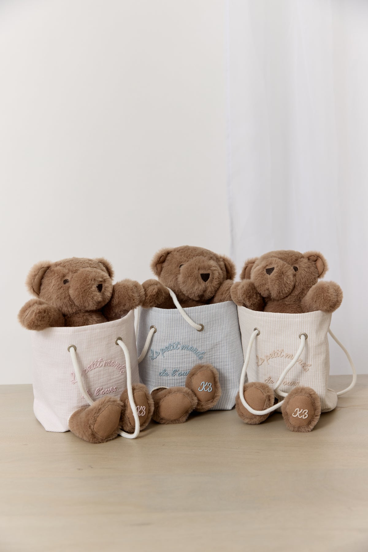 Kipp Petit Ours Teddy In Bag - Pink