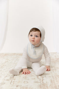 Kipp Petit Ours Bib - White Blue