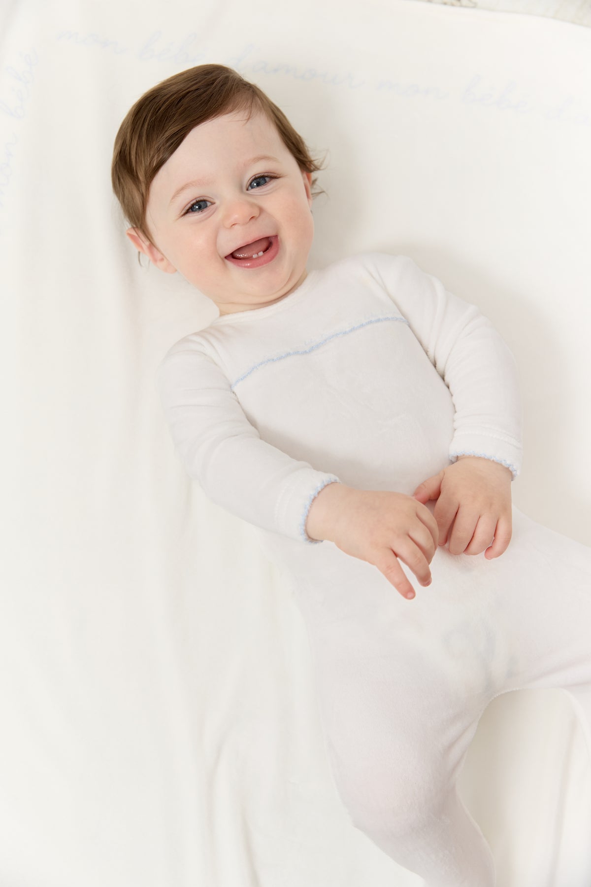 Kipp Mon Bebe D'Amour Footie & Hat - Blue