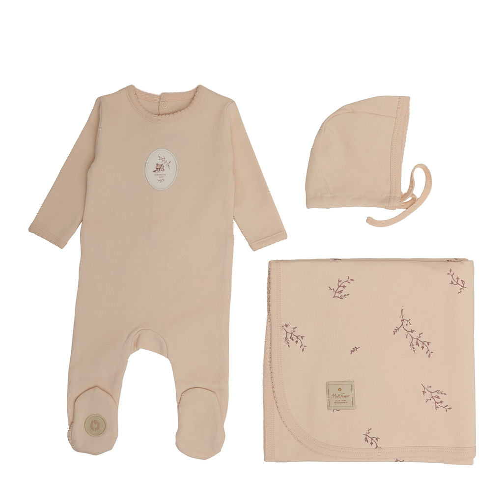 Mon Tresor Cottage Comfort Layette Set - Barely Pink