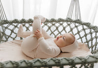 Mon Tresor Cottage Comfort Footie - Barely Pink