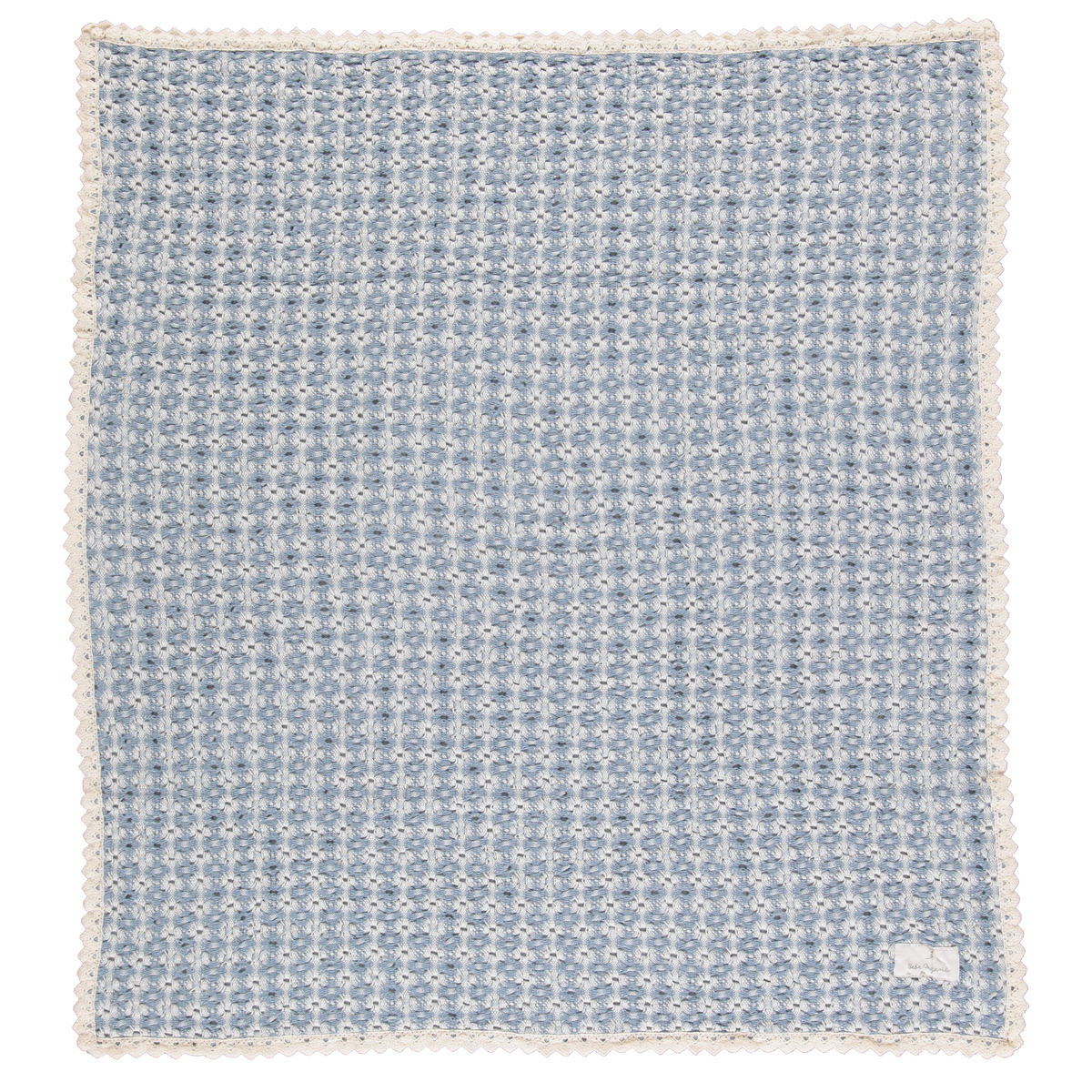 Bebe Organic Crochet Blanket - Blue Retro