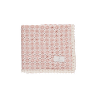Bebe Organic Crochet Blanket - Pink Retro