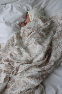Little Threads Delicate Neutral Branches Muslin Blanket