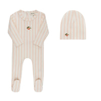 Elys & Co Fruit Footie & Beanie - Peach