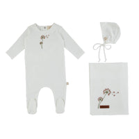 Citrine Dandelion Embroidery Layette Set SS24