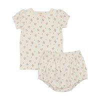 Lilette Dainty Floral Short Sleeve Top & Bloomers Set