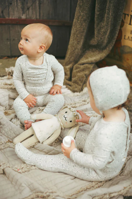 Ladida Teal Liana Print Layette Set