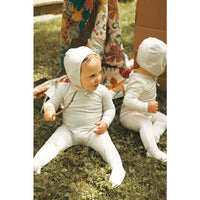 Ladida Damask Print Footie - Sky