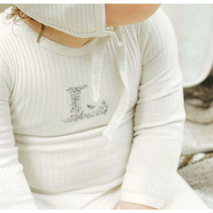 Ladida Ribbed L Center Layette Set - Blue