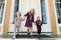 Analogie Bear Sweatshirt Top & Pants - Washed Brown